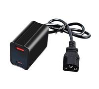 Alksubbm Type C Charging Adapter USB C Fast Charging Hubs Overloads Protections for 30V-90V Electric Bikes Motorcycles Processor
