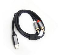 Alksubbm Universals Type C to 2RCA Auditory Cable Supporting Multiple Devices Premium Sound in Various Setting Type C AV Cable