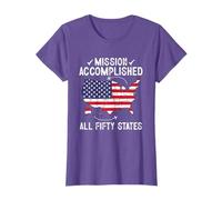 All 50 States Mission Accomplished Visit all 50 USA states T-Shirt