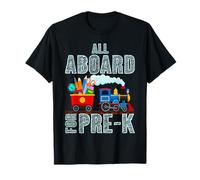 All Aboard for Pre-K Steam Train First Day of School T-Shirt