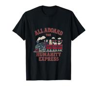 All Aboard The Humanity Express Diversity Unity Railroad T-Shirt