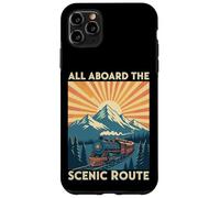 All Aboard the Scenic Route Train Retro Railroad Case for iPhone 11 Pro Max