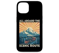 All Aboard the Scenic Route Train Retro Railroad Case for iPhone 13