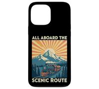 All Aboard the Scenic Route Train Retro Railroad Case for iPhone 13 Pro Max