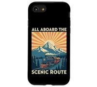 All Aboard the Scenic Route Train Retro Railroad Case for iPhone SE (2020) / 7/8