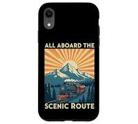 All Aboard the Scenic Route Train Retro Railroad Case for iPhone XR