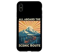 All Aboard the Scenic Route Train Retro Railroad Case for iPhone XS Max