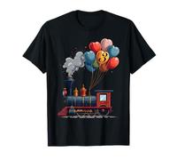All Aboard! Train Theme 3rd Birthday Party Locomotive Fun T-Shirt