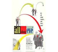 "ALL ABOUT EVE" - Bette Davis George Sanders - Classic Movie Poster - Poster Size : A4