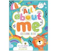 ALL ABOUT ME Colouring Book - Childrens Colouring Sticker Press-out Book