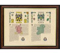 All About Names Double Surname History - A3 Framed Print - Choice Of Frames