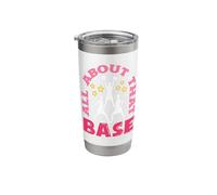 All About that Base Funny Cheerleading Cheer Stainless Steel Insulated Tumbler