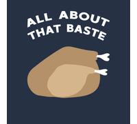 All About That Baste Men's Christmas T-Shirt - Navy - S