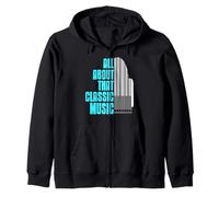 All About That Classic Music for Piano and Keyboard Fans Zip Hoodie