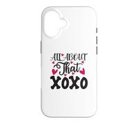 All About That XOXO Love Valentine's Day Heart Romance Case for iPhone 16