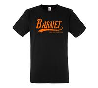 All About The Print Barnet Football Gift - one Life one Club Idea T-Shirt FC Present F77 (Adult XL, Jet Black)
