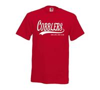 All About The Print Cobblers Football Gift T-Shirt - Northampton one Life one Club Idea Present top F83 (Adult Large, Red)