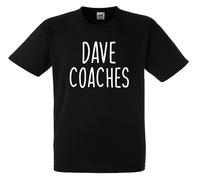 All About The Print Dave Coaches Gavin and Stacey Nessa Wales Welsh Funny Novelty Premium T Shirt Present Gift Y583 Black