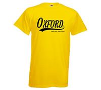 All About The Print Oxford Football Gift - one Life one Club Idea T-Shirt FC Present F62 (Adult XL, Yellow)