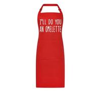 All About The Print Premium BBQ Apron - gavin and stacey omelette gwen welsh - durable chef pocket- adjustable straps - cooking present gift kitchen baking