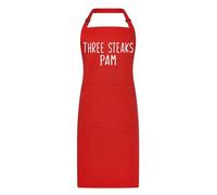 All About The Print Premium BBQ Apron gavin and stacey three steaks pam - durable chef pocket- adjustable straps - cooking present gift kitchen baking
