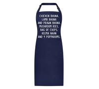 All About The Print Premium gavin and stacey smithy curry order bhuna BBQ Apron - durable chef pocket- adjustable straps - cooking present gift kitchen baking