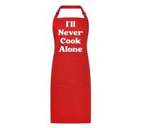 All About The Print Premium liverpool football never cook alone BBQ Apron - durable chef pocket- adjustable straps - cooking present gift kitchen baking