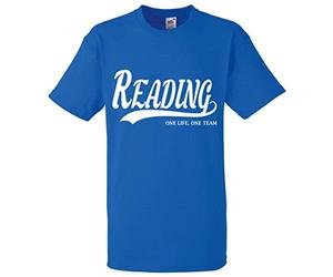 All About The Print Reading Gift - one Life one Idea T-Shirt Present F21 (Adult XXL, Blue)