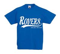 All About The Print Rovers Blackburn Bristol One Life Football Fan Childrens T Shirt Top Kids Age 5-6 Blue