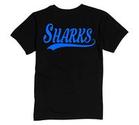 All About The Print Sharks Rugby Premium T Shirt Gift Medium Black