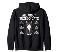 All About Tuxedo Cats Funny Cat Lover Pet Owners Zip Hoodie
