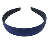 All Accessories® 2.5cm (1") Wide Navy Blue Satin Covered Alice Hair Band Headband
