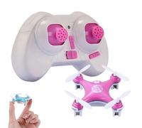 All-Ages Mini Drone with Easy Stunt Flights & 360° Flips and Rolls,2.4GHz Remote Control,Small RC Quadcopter with LED for Beginners,UFO Flying Toy for Kids,USB Quick Charging (Pink)