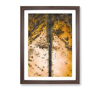 All Alone In The Desert Painting Modern Framed Print | A2 Walnut Framed Wall Art | Ready to Hang | Modern Landscape Picture | Living Room Bedroom Lounge Office