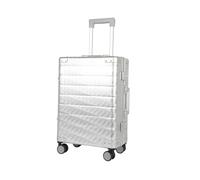 All Aluminum Carry On Luggage, 20 Inch Airline Approved Luggage Case,Aesthetic Diamond Shaped Appearance Design,Zipperless Hard Shell Suitcase with TSA Locks Lightweight Luggage for Business Travel