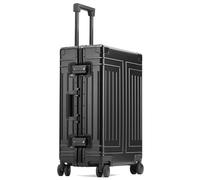 All-Aluminum Magnesium Trolley Case with TSA Lock and Spinner Wheels - Zip-Free Luggage,
