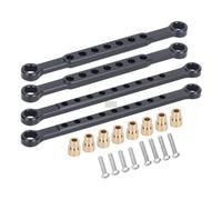 All-Aluminum Sway Bar Set- Front & Rear Stabilizer Pair for Traxxas Slash 4x4 BL-2S 4WD Upgrade Parts (Black)