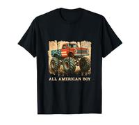 All American Boy USA Monster Truck 4th of July T-Shirt