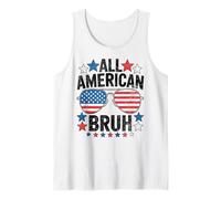 All American Bruh 4th of July US America Patriotic Meme Bruh Tank Top