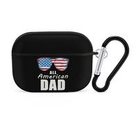All American Dad Earphone Case PC Bluetooth Earbud Cove Headphone Cases Compatible with Airpods Pro Black-style