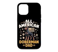 All American Doberman Dad Guard Dog Owner Father Case for iPhone 12/12 Pro