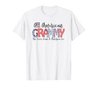 All American Grammy She Loves Jesus America Too 4th of July T-Shirt