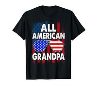 All American Grandpa Us Flag for Matching 4th of July T-Shirt