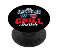 All American Grill Master - BBQ Lover Grilling Barbecue PopSockets Adhesive PopGrip