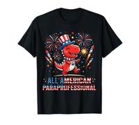 All American Paraprofessional, Red White Blue Funny Trex T-Shirt