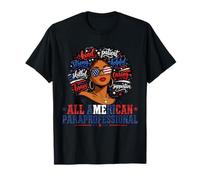 All American Paraprofessional, Red White Blue School Staff T-Shirt