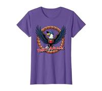 All American Patriotic T-Shirt, Women, Purple Heather, 3XL
