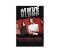All American Rejects Move Along Print Album Cover Signed Limited , Music Album Cover ,Pop Hip Hop Rap Singer Star Music Poster Aesthetic Canvas Wall Art for Girl And Boy Teens Dorm Decor 16x24inch(40x