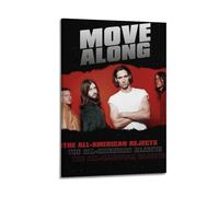 All American Rejects Move Along Print Album Cover Signed Limited , Music Album Cover ,Pop Hip Hop Rap Singer Star Music Poster Aesthetic Canvas Wall Art for Girl And Boy Teens Dorm Decor 20x30inch(50x