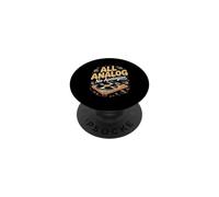 All Analog No Apologies Vinyl Records Music Audiophile PopSockets Adhesive PopGrip